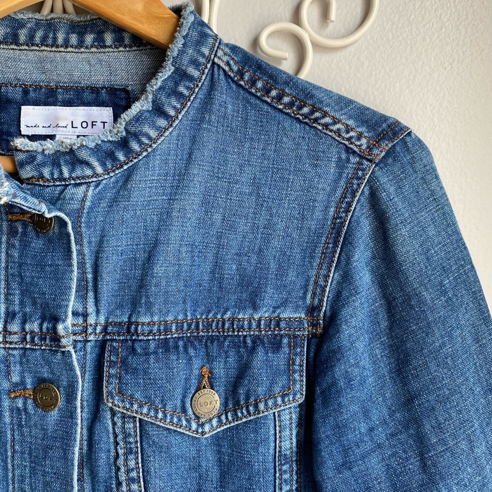 LOFT // Cropped Denim Jacket